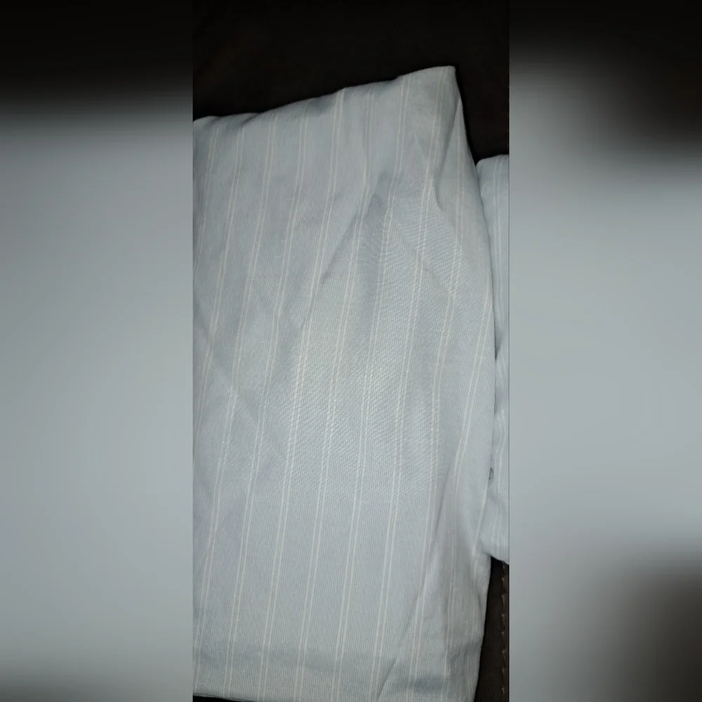 Tommy Hilfiger Twin Sheet Set Blue And White Flat & Fitted TH Bedding Great Cond